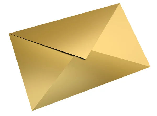 Золотом конверті — стокове фото