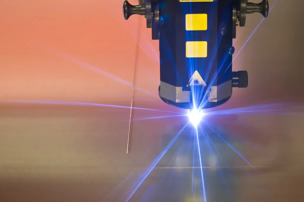 Laser cutting machine technology — Stock Photo, Image