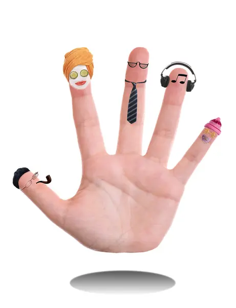 mutlu bir aile olarak bir insan eli kavramı