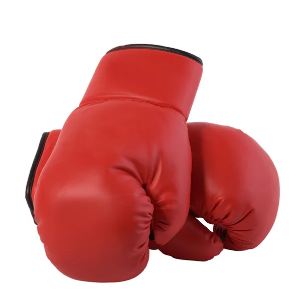 Червона пара боксерських рукавичок — стокове фото