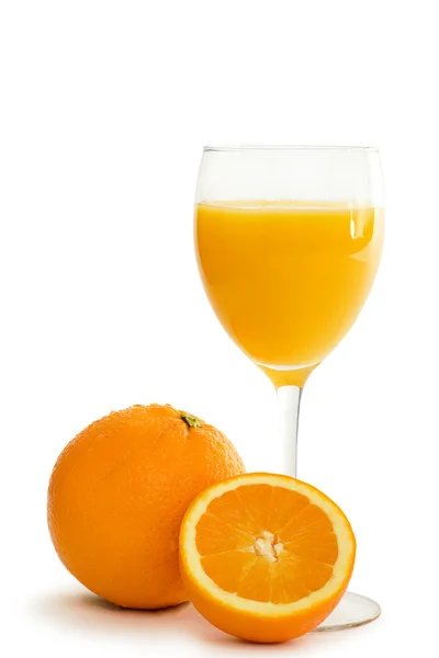 大杯橙汁的早餐 — 图库照片