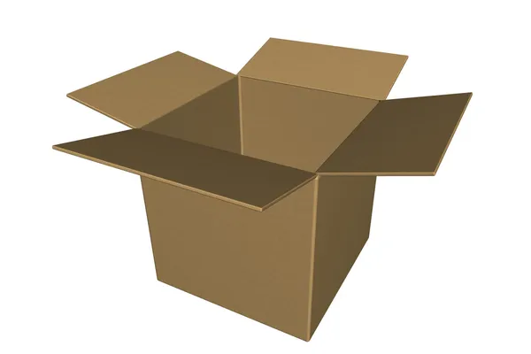 Kartong låda packe — Stockfoto