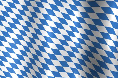 Bavyera Almanya ulusal bayrak mavi ve beyaz doku
