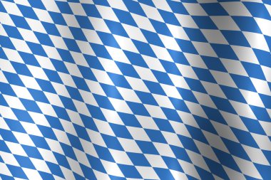 Bavaria Germany National Flag in Blue and White Texture clipart