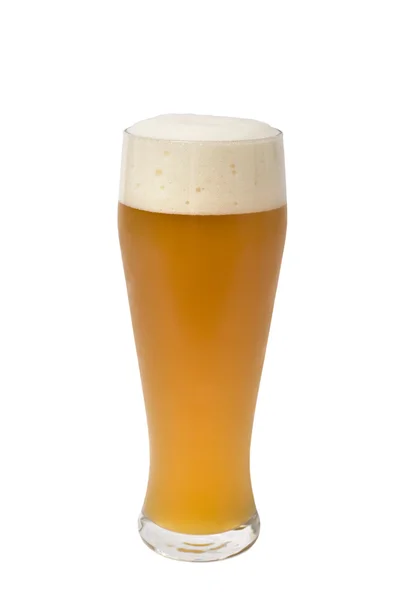 Баварский Октоберфест Бокал Пива Изолирован Белом — стоковое фото
