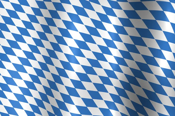 Bandeira Nacional Baviera Alemanha Textura Azul Branca — Fotografia de Stock