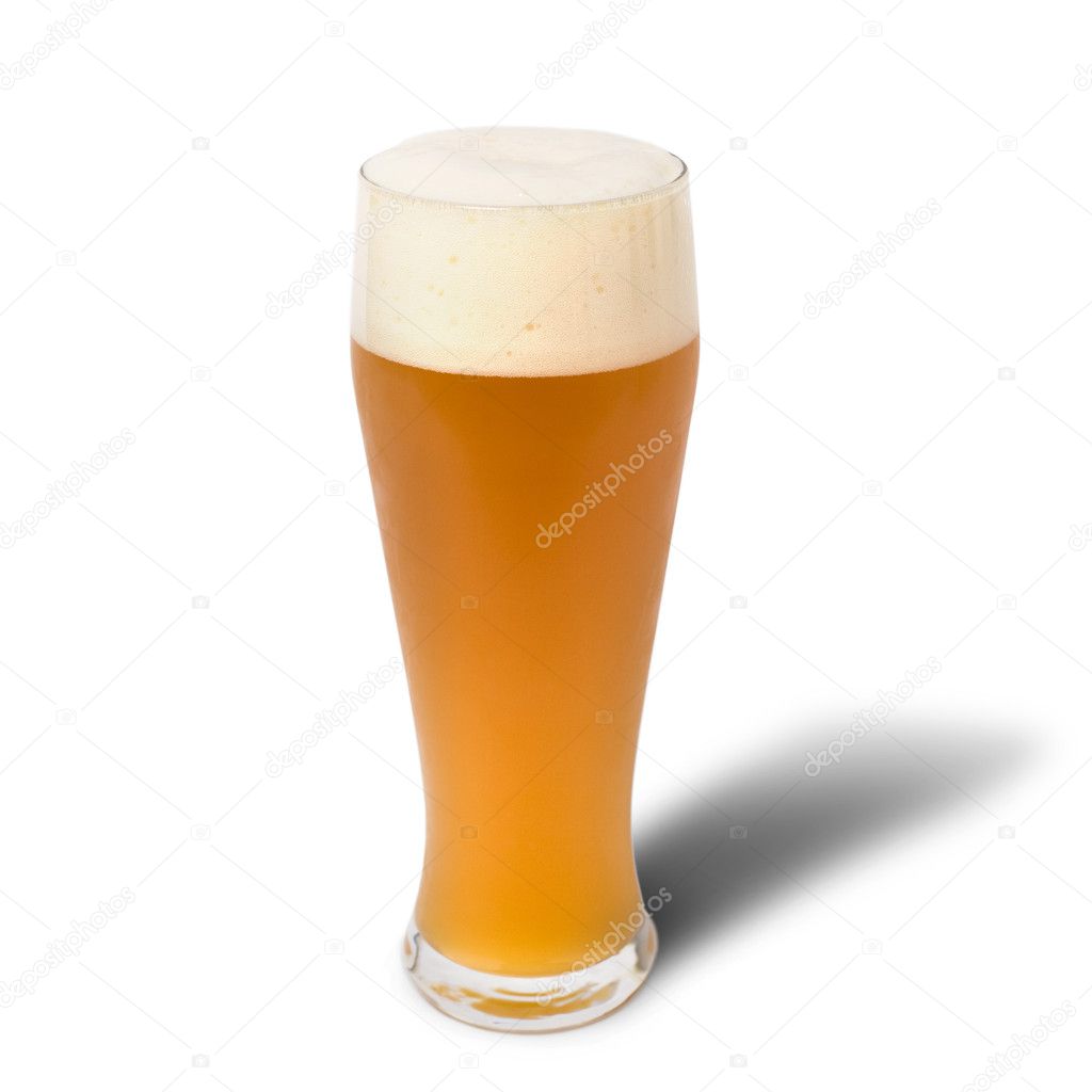 Bavarian Oktoberfest beer glass isolated on white