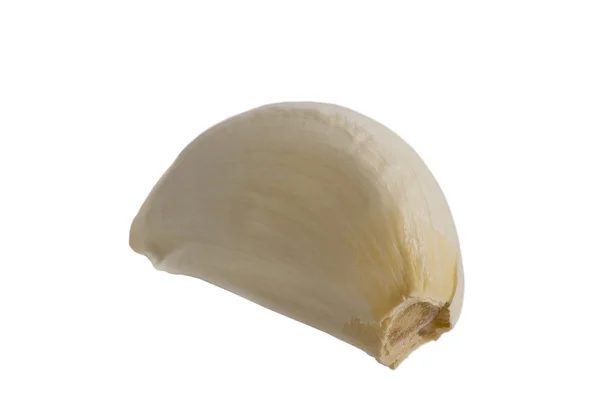 Σκόρδο Ένα Κεφάλι Σκόρδο Απομονωθεί Λευκό Φόντο — Φωτογραφία Αρχείου