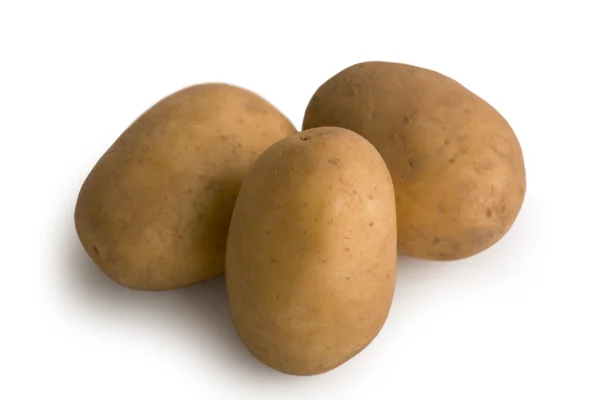 Fresh Tasty Potatoes Isolated White Background — Stock Photo, Image