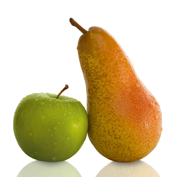 Pear and Apple — Stock Photo, Image