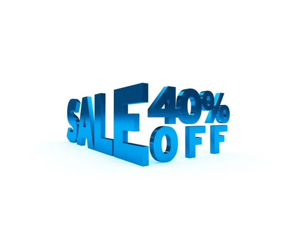 Fourty percent off Stock Image