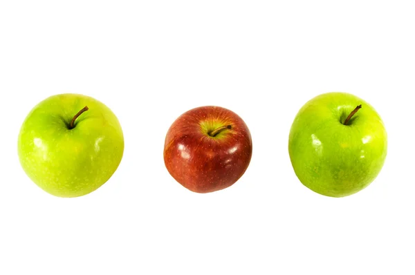 Três maçãs Fotografias De Stock Royalty-Free