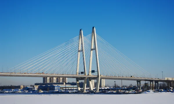 Puente grande con cable Fotos de stock libres de derechos