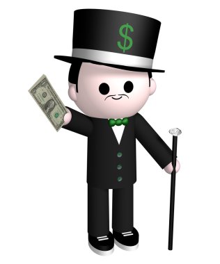 Rich man clipart