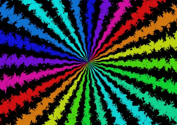 Grunge rainbow explosion — Stock Photo, Image