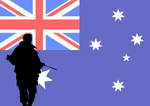 Αυστραλός στρατιώτης — Φωτογραφία Αρχείου