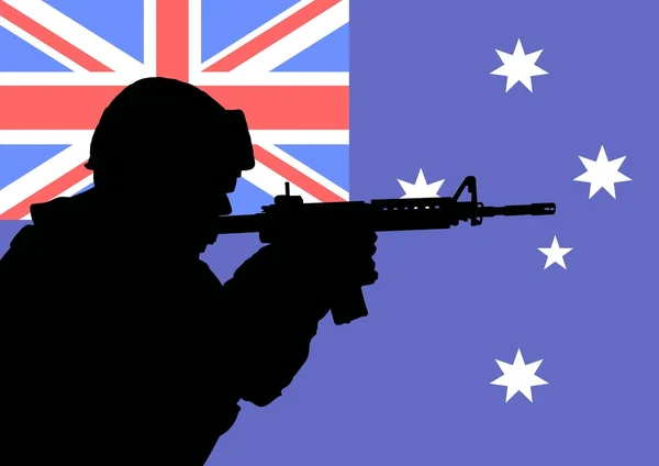 Australiensisk soldat 2 — Stockfoto