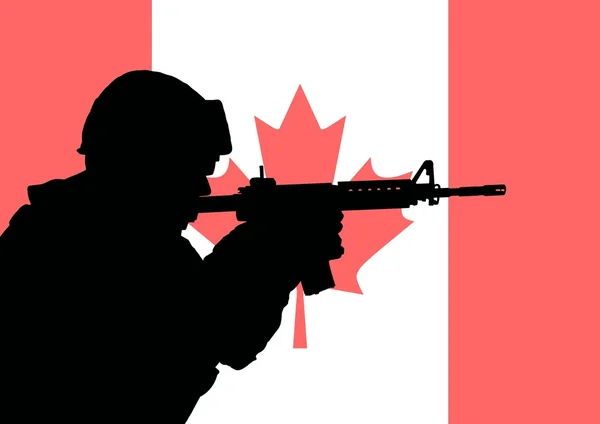 Канадский солдат 2 — стоковое фото