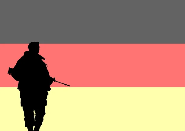 German soldier — Stock Photo, Image