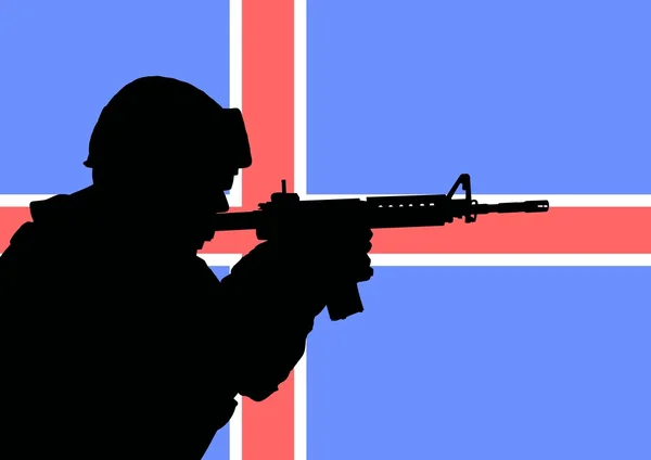 Icelandic soldier 2 — Stok fotoğraf