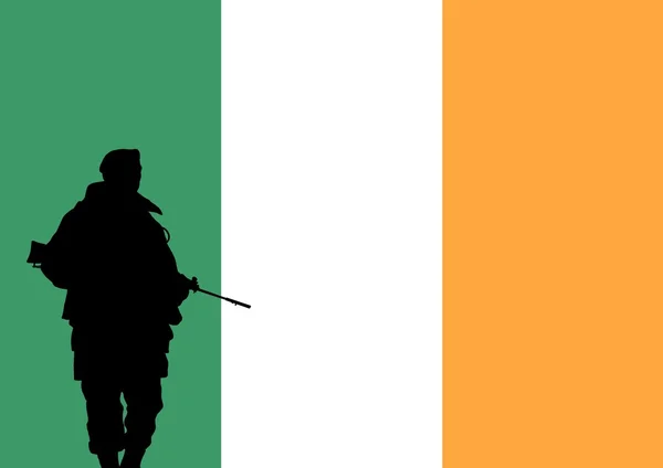 Irlandzki żołnierz — Zdjęcie stockowe