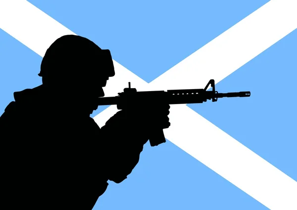 Scottish soldier — Stock Photo, Image