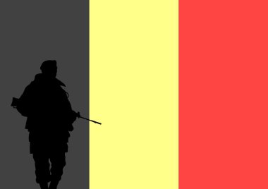 Belgian soldier clipart