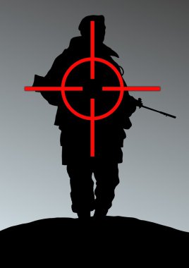 Soldier target clipart