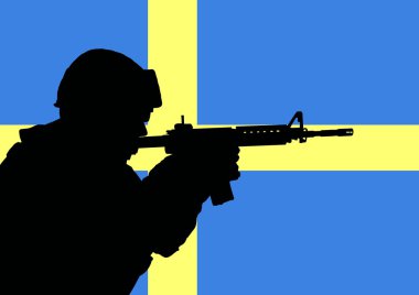 Swedish soldier 2 clipart