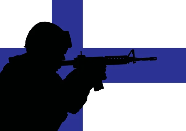 Finse soldaat 2 — Stockfoto