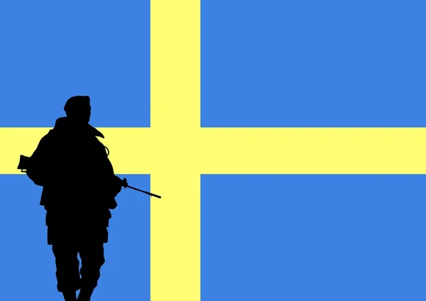 Soldado sueco — Fotografia de Stock