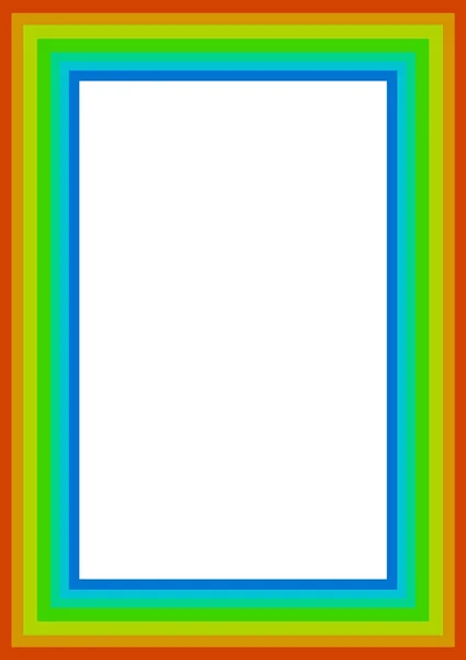 Quadro Colorido Retângulo Simplista — Fotografia de Stock