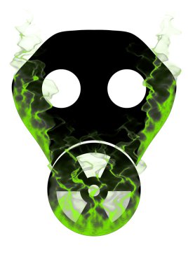 Toxic Mask and smoke clipart