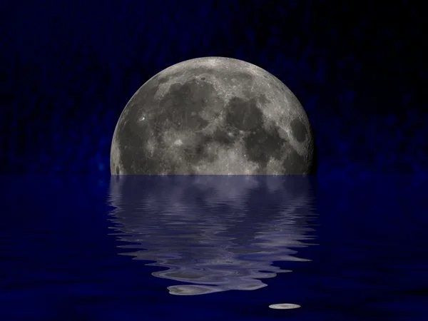 Księżyc rzeki — Zdjęcie stockowe