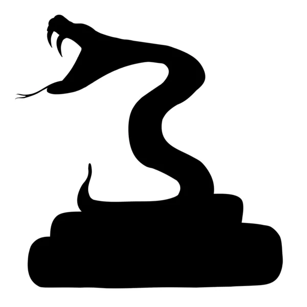 Schlangensilhouette — Stockfoto