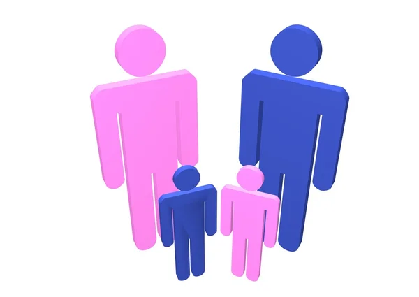 Familie gender — Stockfoto