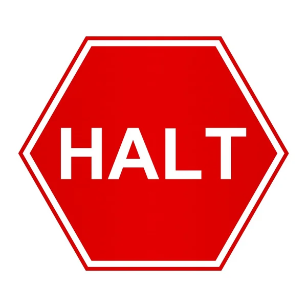 Halt sign — Stock Photo, Image