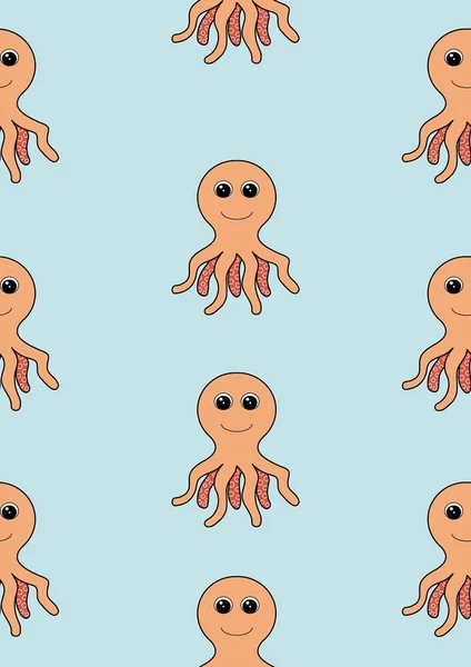 Seamless Octopus — Stock Photo, Image