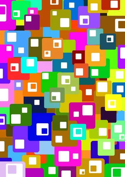 Kleurrijke vierkantjes — Stockfoto