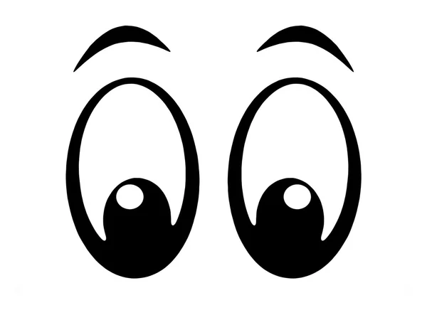 Olhos de desenhos animados — Fotografia de Stock