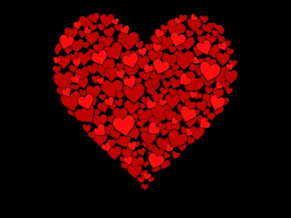 Hart van harten — Stockfoto