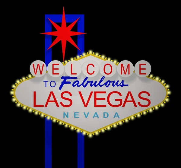 Las Vegas night sign — Stock Photo, Image