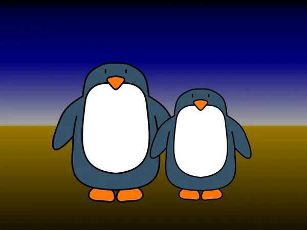 Πιγκουίνος ζευγάρι — Φωτογραφία Αρχείου