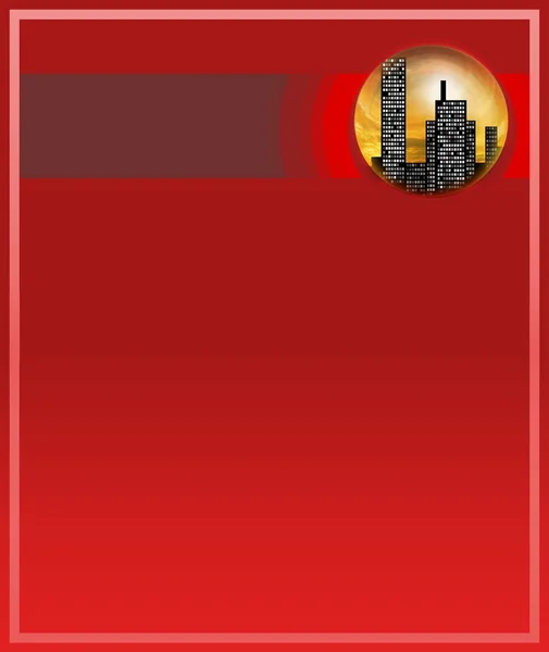 Красный город — стоковое фото