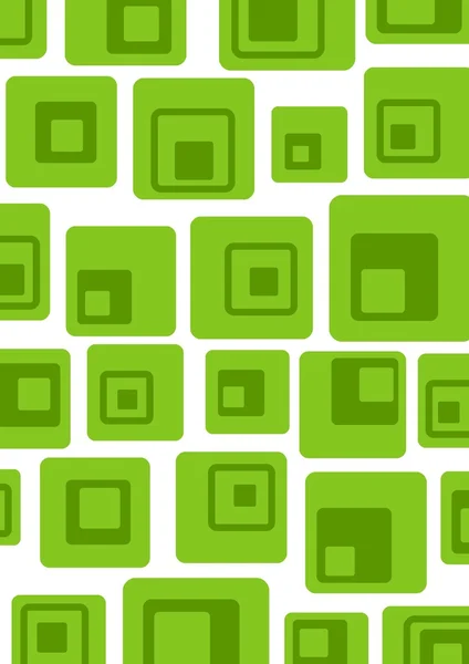 レトロな緑の正方形 — ストック写真
