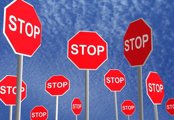 Stop signs — Stock Photo, Image