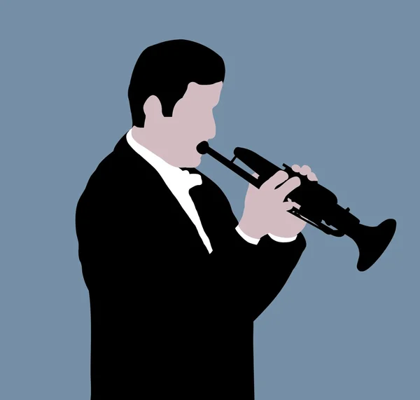 Trumpetista — Stock fotografie