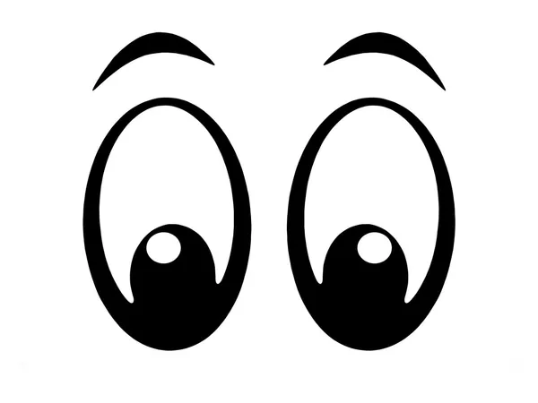 Карикатурные глаза Лицензионные Стоковые Изображения
