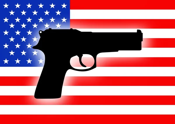Crimine con pistola USA — Foto Stock
