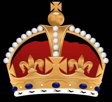 Golden crown clipart